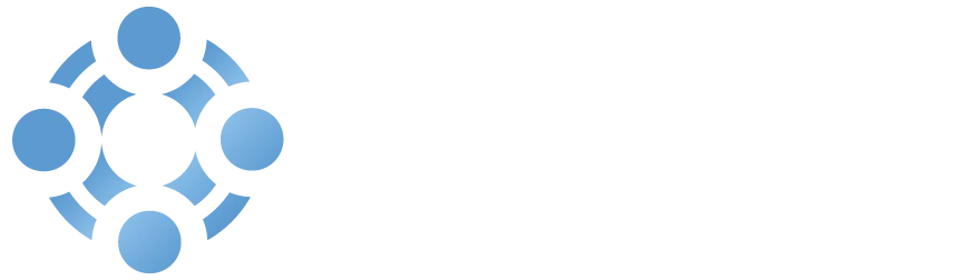 LenderScope ai logo, blue node symbol