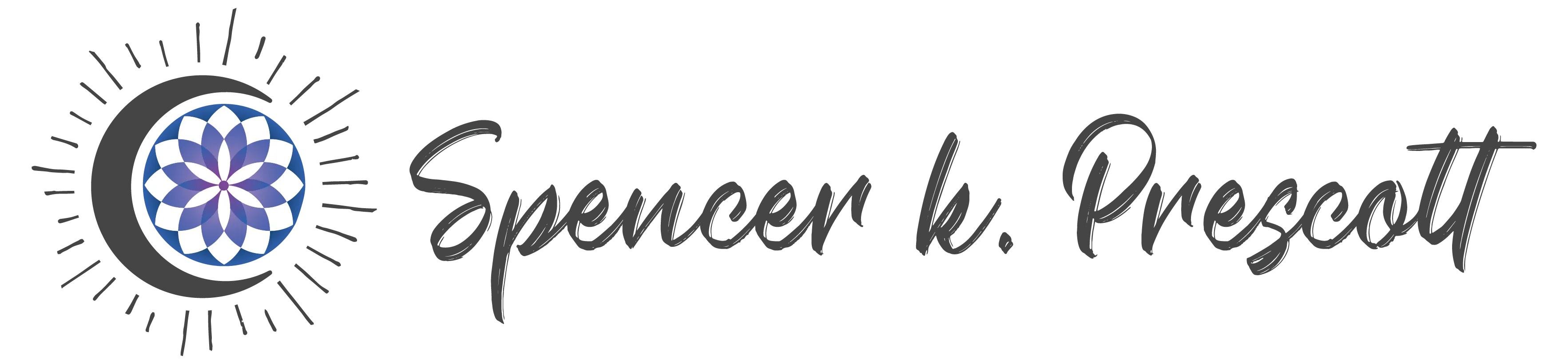 The chosen mark: a crescent moon and a handwritten wordmark