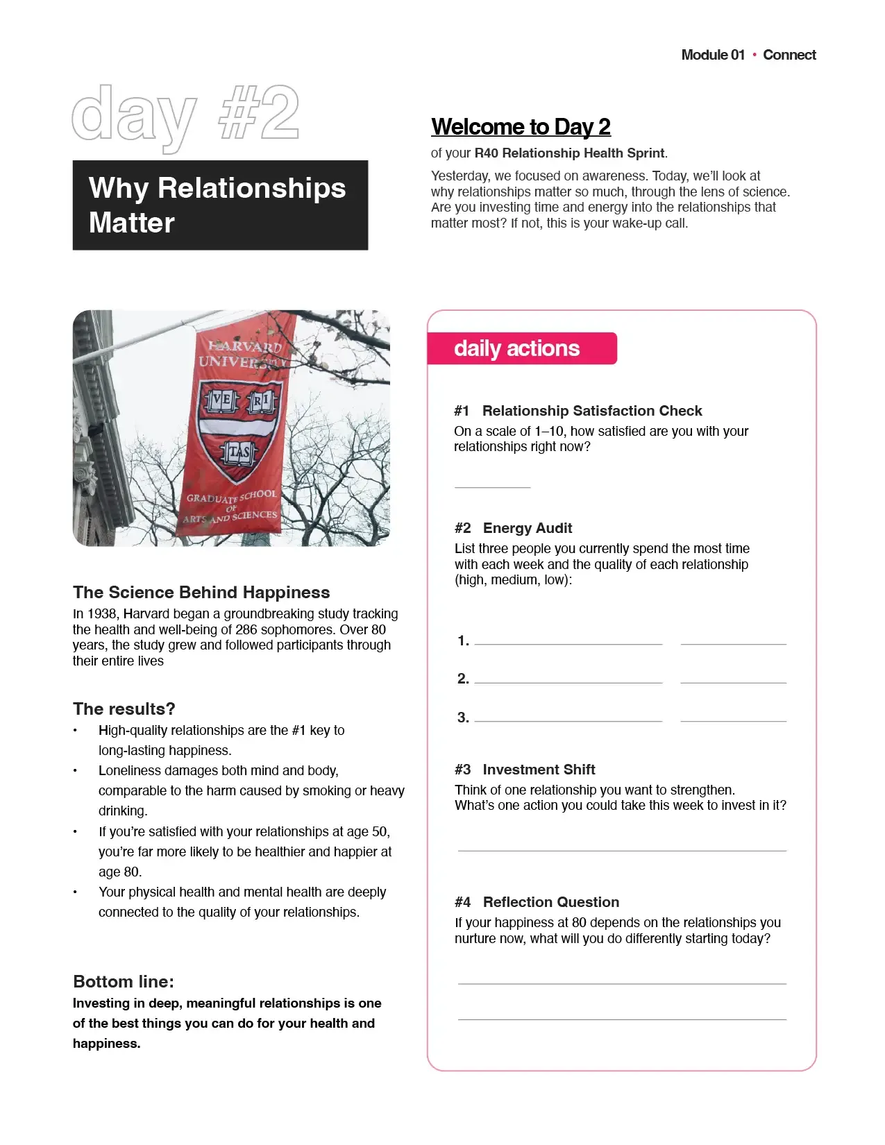 R40 workbook day two: why relationships matter