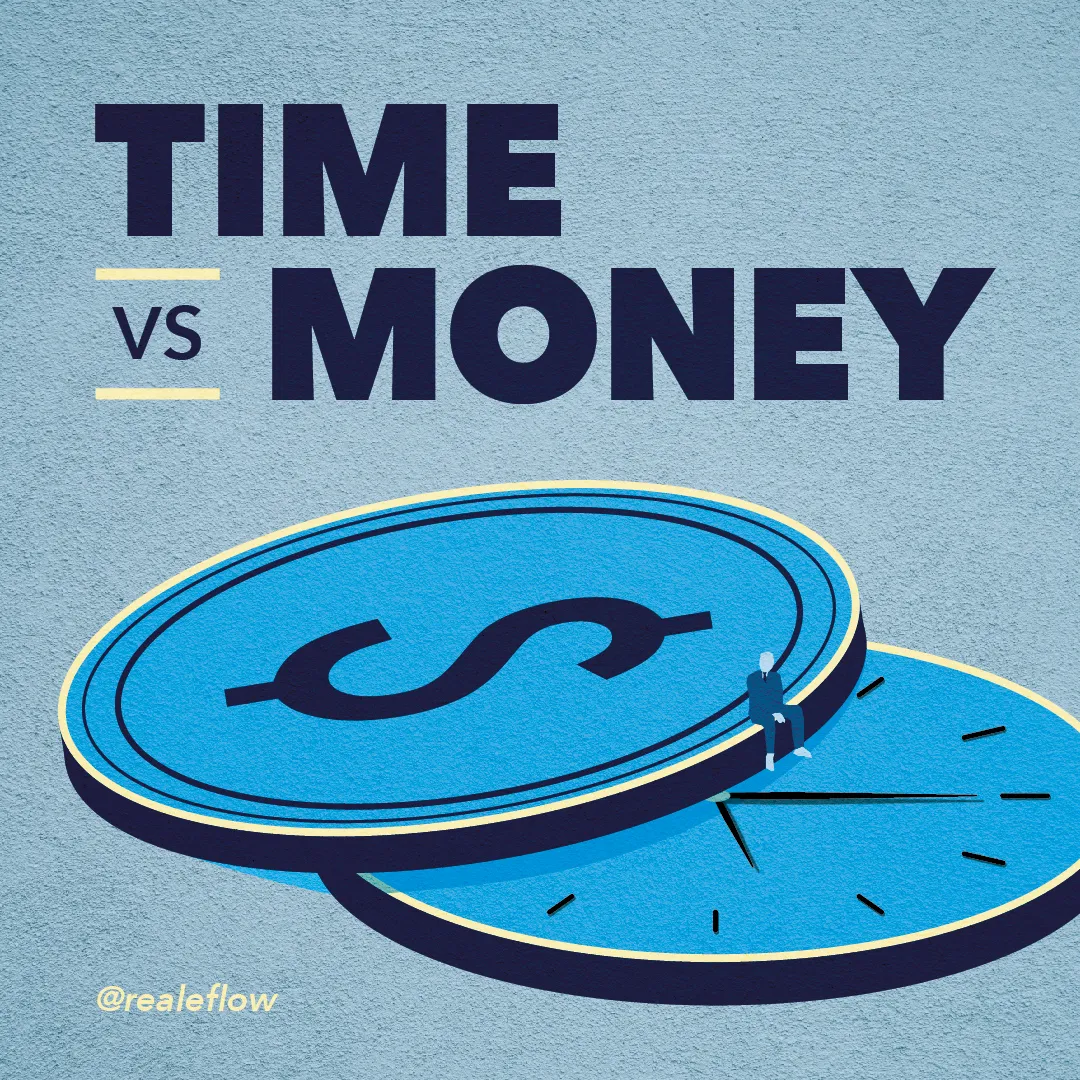 Illustrated post: time versus money
